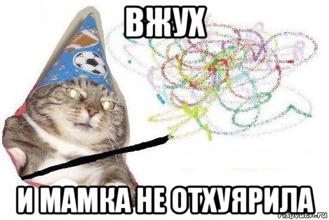 вжух и мамка не отхуярила, Мем Вжух