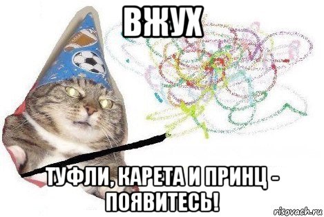 вжух туфли, карета и принц - появитесь!, Мем Вжух