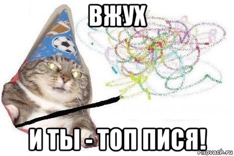 вжух и ты - топ пися!, Мем Вжух