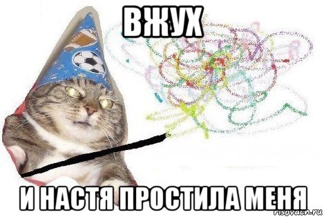 вжух и настя простила меня, Мем Вжух