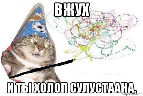 вжух и ты холоп сулустаана., Мем Вжух