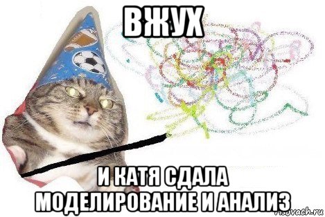 вжух и катя сдала моделирование и анализ, Мем Вжух