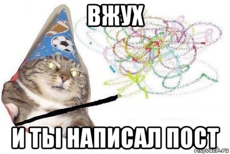 вжух и ты написал пост, Мем Вжух