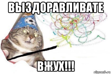 выздоравливате вжух!!!, Мем Вжух