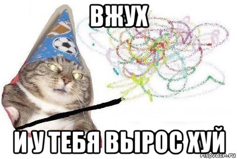 вжух и у тебя вырос хуй, Мем Вжух