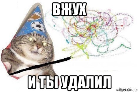 вжух и ты удалил, Мем Вжух