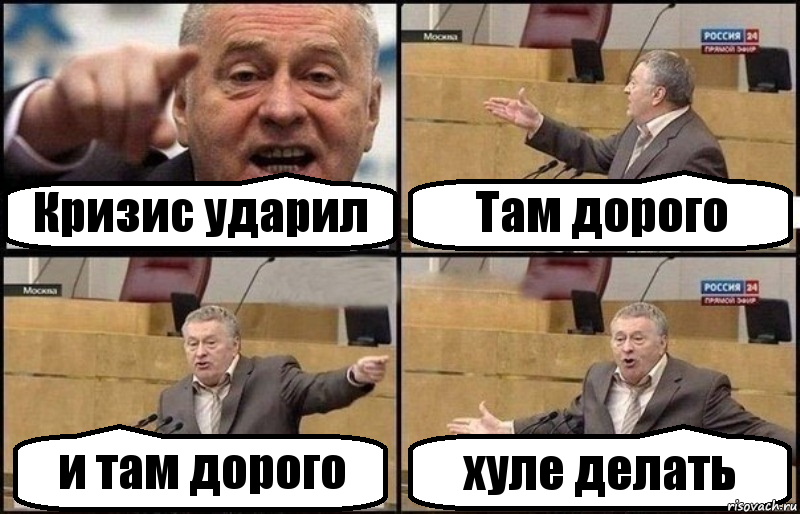 Кризис ударил Там дорого и там дорого хуле делать, Комикс Жириновский