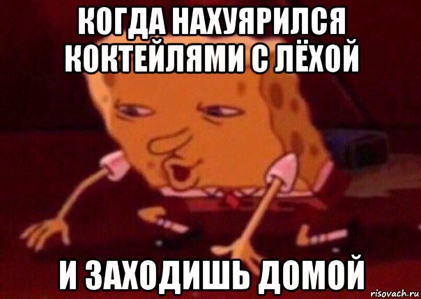 когда нахуярился коктейлями с лёхой и заходишь домой, Мем    Bettingmemes