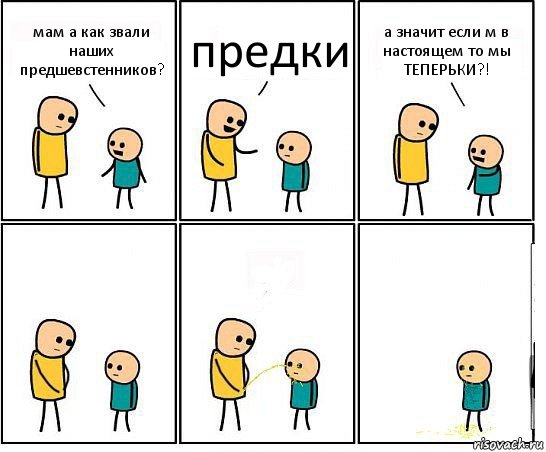 мам а как звали наших предшевстенников? предки а значит если м в настоящем то мы ТЕПЕРЬКИ?!