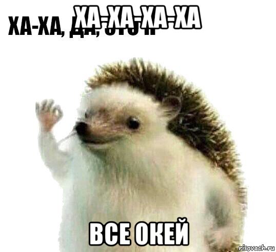 ха-ха-ха-ха все окей, Мем Ха-ха да это я