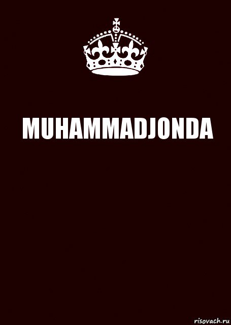 MUHAMMADJONDA , Комикс keep calm