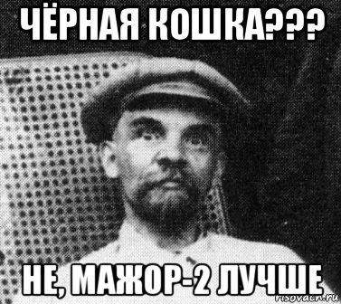 чёрная кошка??? не, мажор-2 лучше