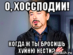 о, хоссподии! когда ж ты бросишь хуйню нести?, Мем мое лицо когда