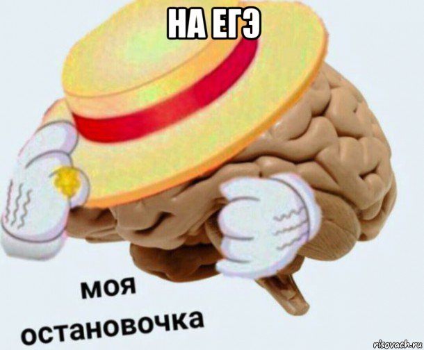 на егэ , Мем   Моя остановочка мозг