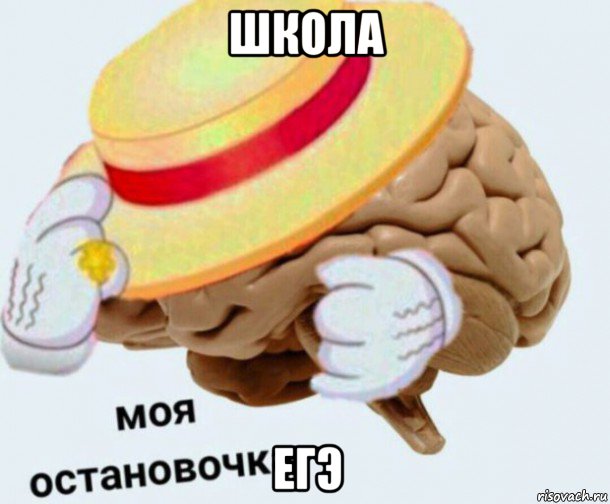 школа егэ, Мем   Моя остановочка мозг