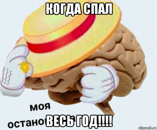 когда спал весь год!!!!, Мем   Моя остановочка мозг