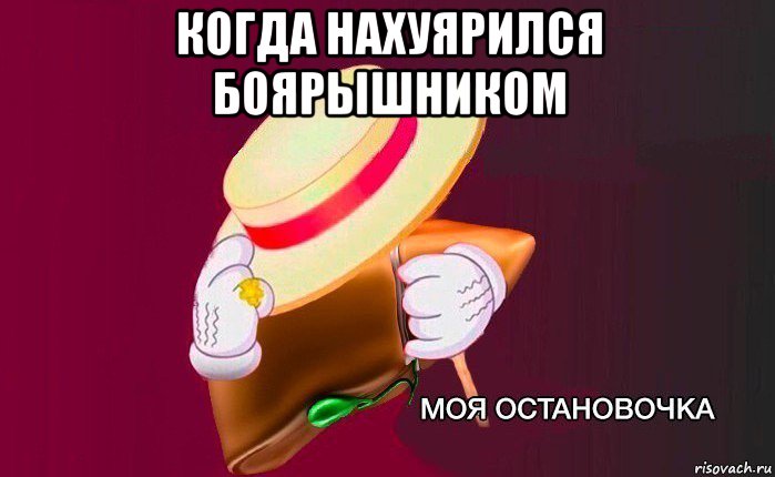 когда нахуярился боярышником , Мем   Моя остановочка