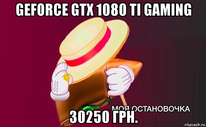 geforce gtx 1080 ti gaming 30250 грн., Мем   Моя остановочка