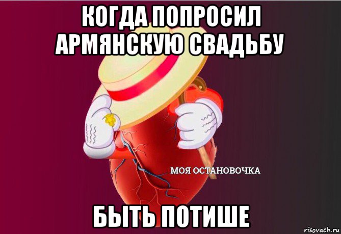 когда попросил армянскую свадьбу быть потише, Мем   Моя остановочка