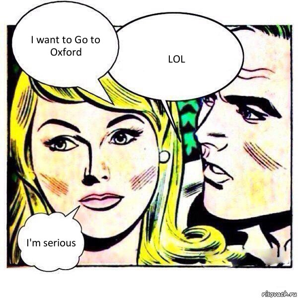 I want to Go to Oxford LOL I'm serious, Комикс   Мысли блондинки