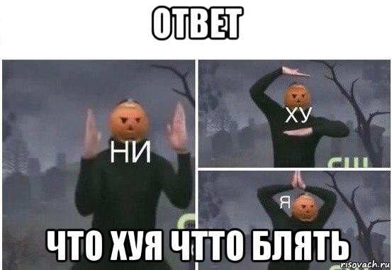 ответ что хуя чтто блять, Мем  Ни ху Я