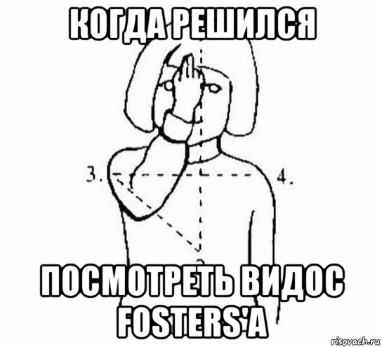 когда решился посмотреть видос fosters'а, Мем  Перекреститься