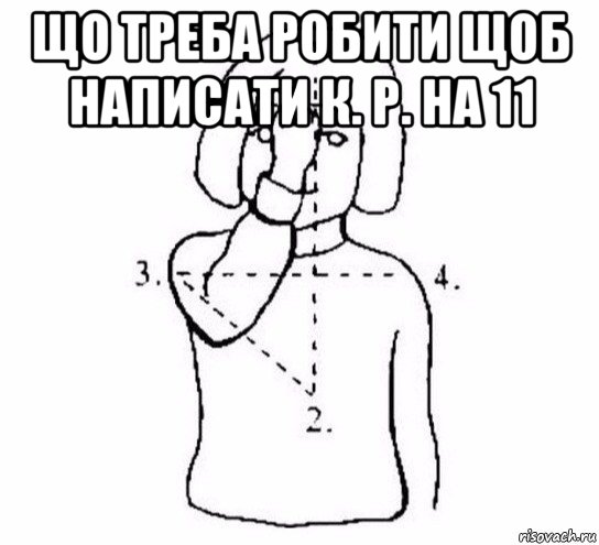 що треба робити щоб написати к. р. на 11 , Мем  Перекреститься