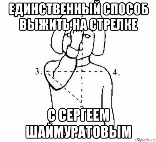 единственный способ выжить на стрелке с сергеем шаймуратовым, Мем  Перекреститься