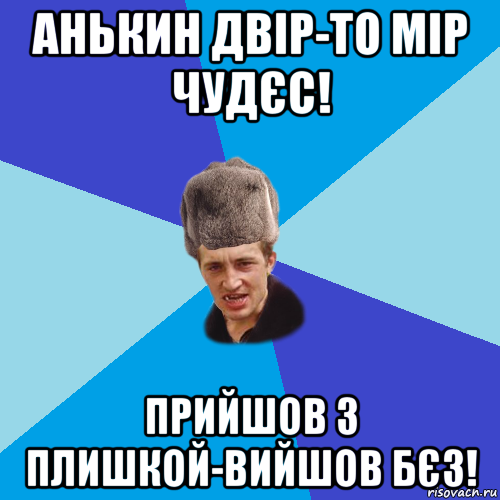 анькин двір-то мір чудєс! прийшов з плишкой-вийшов бєз!, Мем Празднчний паца