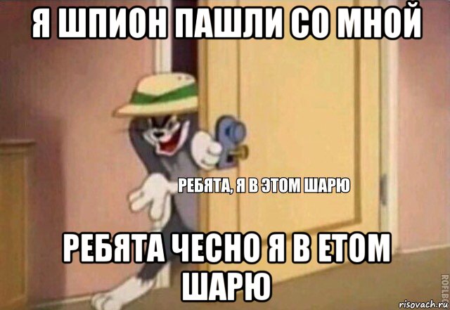 я шпион пашли со мной ребята чесно я в етом шарю, Мем    Ребята я в этом шарю