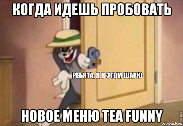 когда идешь пробовать новое меню tea funny, Мем    Ребята я в этом шарю