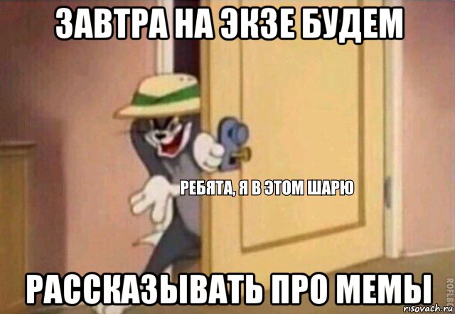 завтра на экзе будем рассказывать про мемы, Мем    Ребята я в этом шарю