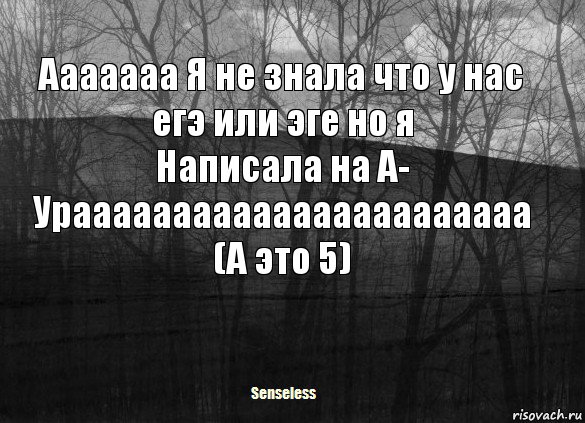 Ааааааа Я не знала что у нас егэ или эге но я
Написала на A- Урааааааааааааааааааааааа
(А это 5), Комикс   senseless1