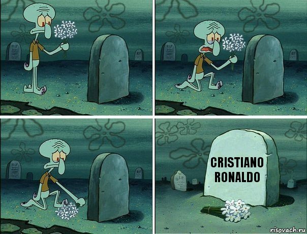 Cristiano Ronaldo, Комикс  Сквидвард хоронит