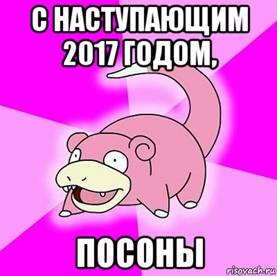 с наступающим 2017 годом, посоны