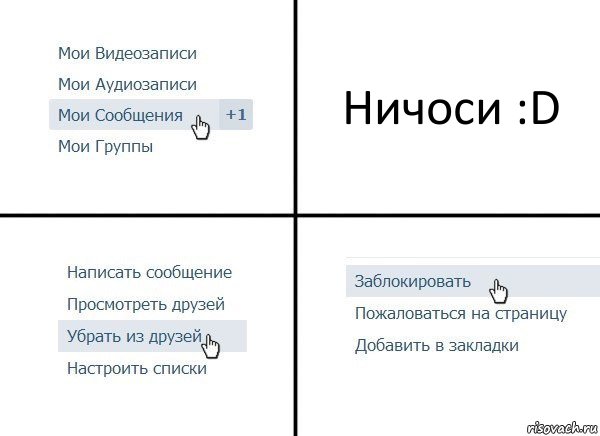 Ничоси :D, Комикс  Удалить из друзей