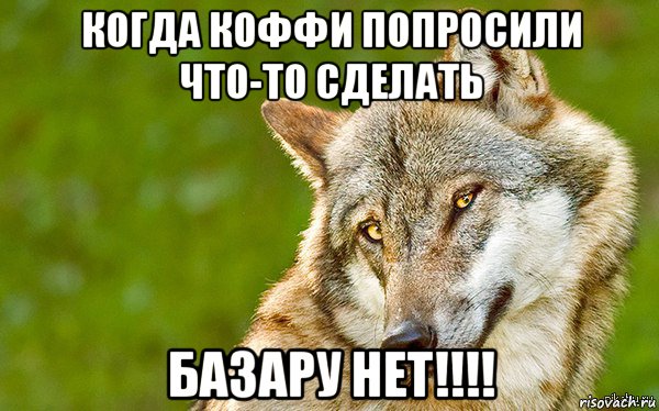 когда коффи попросили что-то сделать базару нет!!!!, Мем   Volf