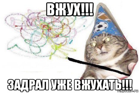 вжух!!! задрал уже вжухать!!!, Мем Вжух мем