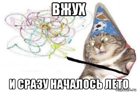 вжух и сразу началось лето, Мем Вжух мем