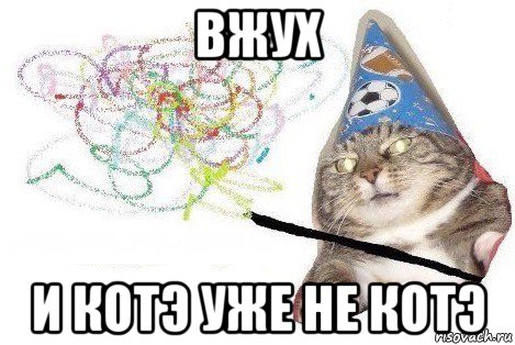 вжух и котэ уже не котэ, Мем Вжух мем