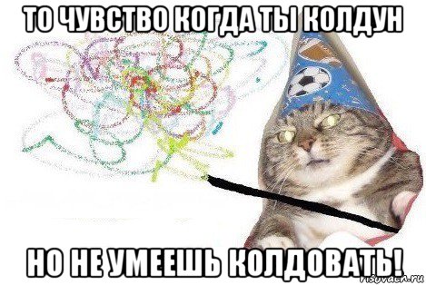 то чувство когда ты колдун но не умеешь колдовать!, Мем Вжух мем