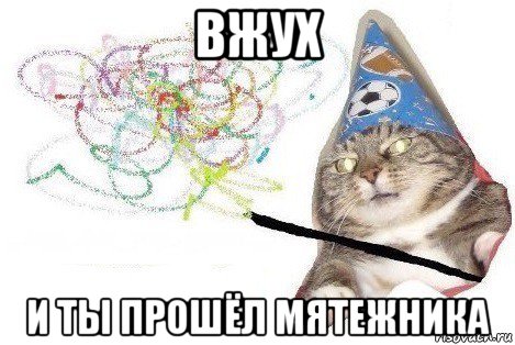 вжух и ты прошёл мятежника, Мем Вжух мем