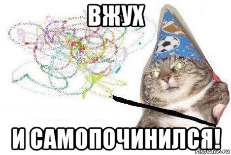 вжух и самопочинился!, Мем Вжух мем