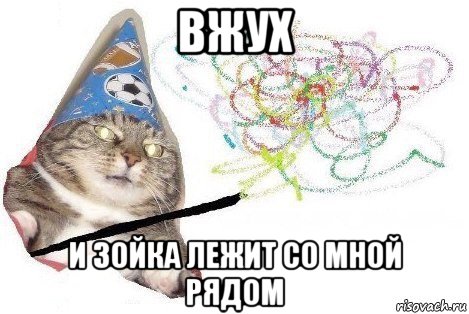 вжух и зойка лежит со мной рядом, Мем Вжух