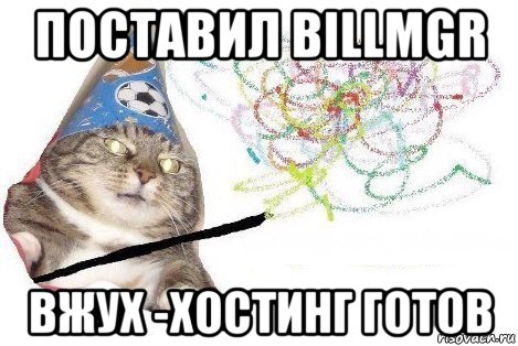 поставил billmgr вжух -хостинг готов, Мем Вжух