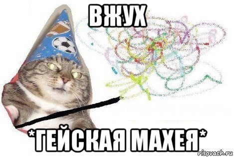 вжух *гейская махея*, Мем Вжух