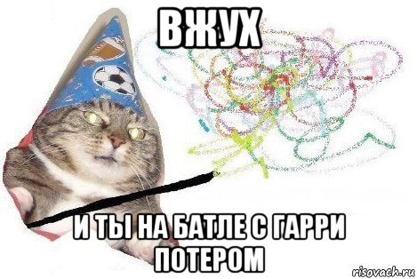 вжух и ты на батле с гарри потером, Мем Вжух