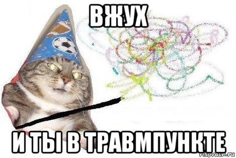 вжух и ты в травмпункте, Мем Вжух