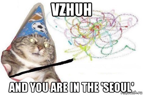 vzhuh and you are in the 'seoul', Мем Вжух