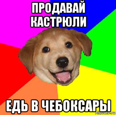 продавай кастрюли едь в чебоксары, Мем Advice Dog